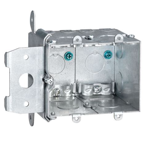 2-gang electrical metal wall box|2 gang adjustable electrical box.